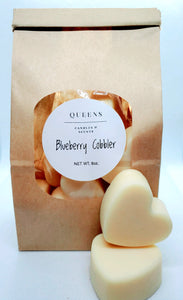 Highly Fragrant Blueberry Cobbler 8oz. Heart Shaped Soy Blend Wax Melt